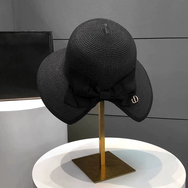 Bowknot Straw Hat